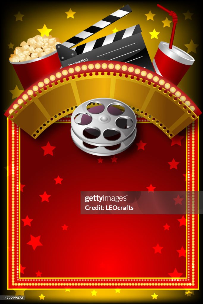 Beautiful Movie Background with Marquee display