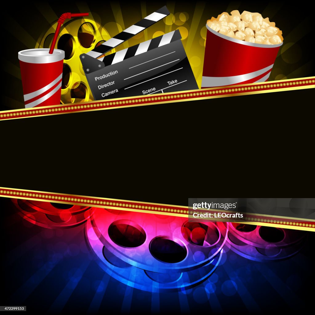 Beautiful Movie Background with Marquee display