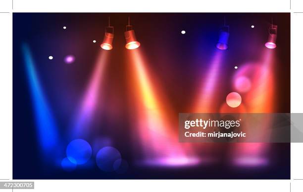 stage light - stage light illustration stock illustrations