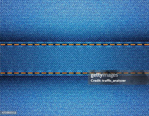 illustrazioni stock, clip art, cartoni animati e icone di tendenza di jeans astratto sfondo - cucitura