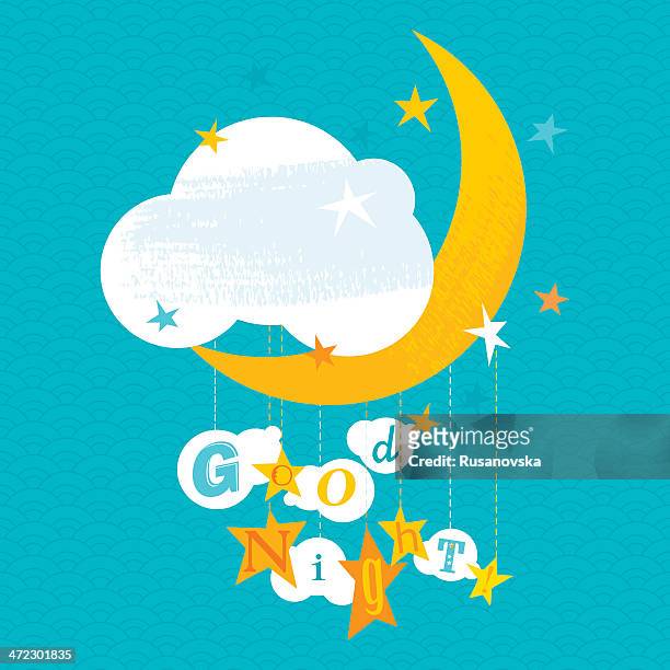 good night! - sleeping stock illustrations