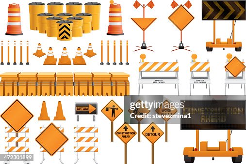 Spring Construction Sign Construction Signs High-Res Vector Graphic - Getty Images
