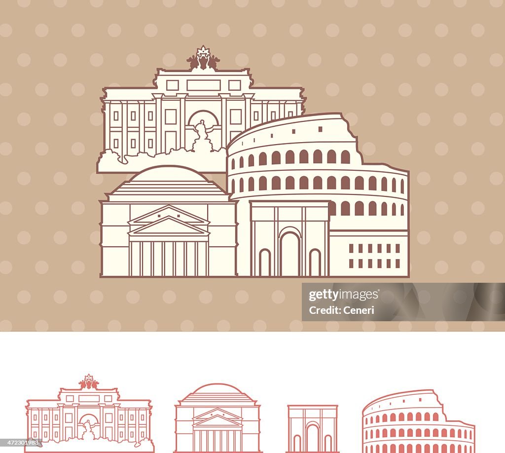 Rome, Italy Cityscape Representation