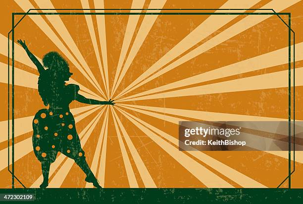 circus clown background - retro - circus performer stock illustrations