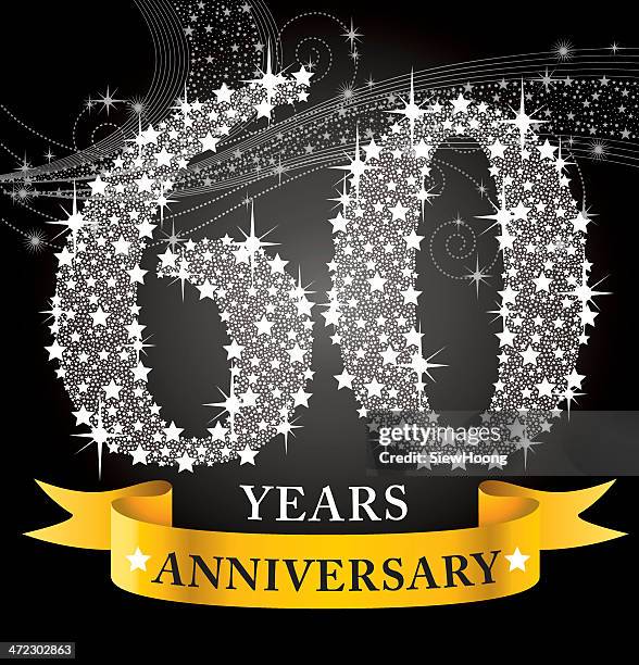 illustrazioni stock, clip art, cartoni animati e icone di tendenza di 60° anniversario - 60th anniversary