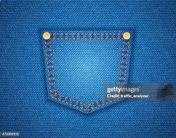 jeans pocket - pocket stock illustrations