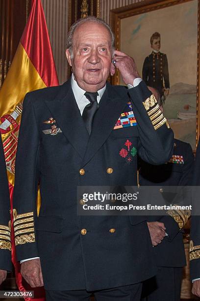 King Juan Carlos attends Naval Museum board meeting on May 5, 2015 in Madrid, Spain.