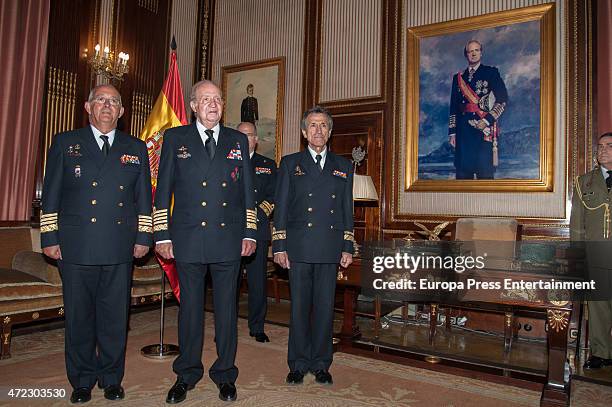 King Juan Carlos attends Naval Museum board meeting on May 5, 2015 in Madrid, Spain.