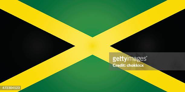 jamaican flag - jamaica stock illustrations