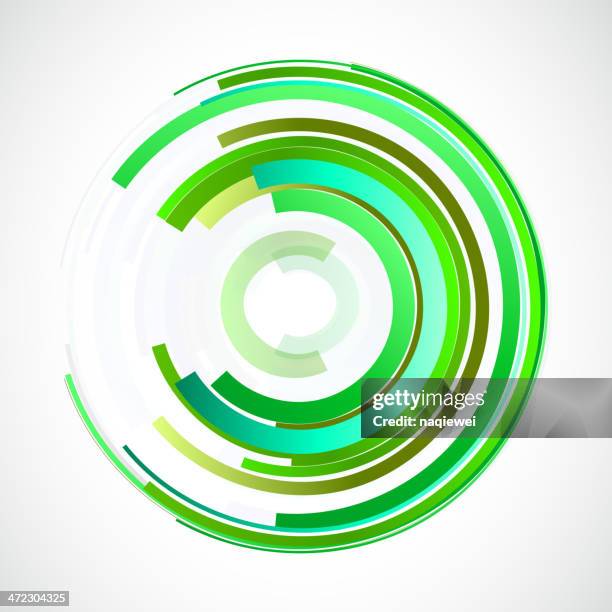 abstract technology circles background - diminishing perspective stock illustrations