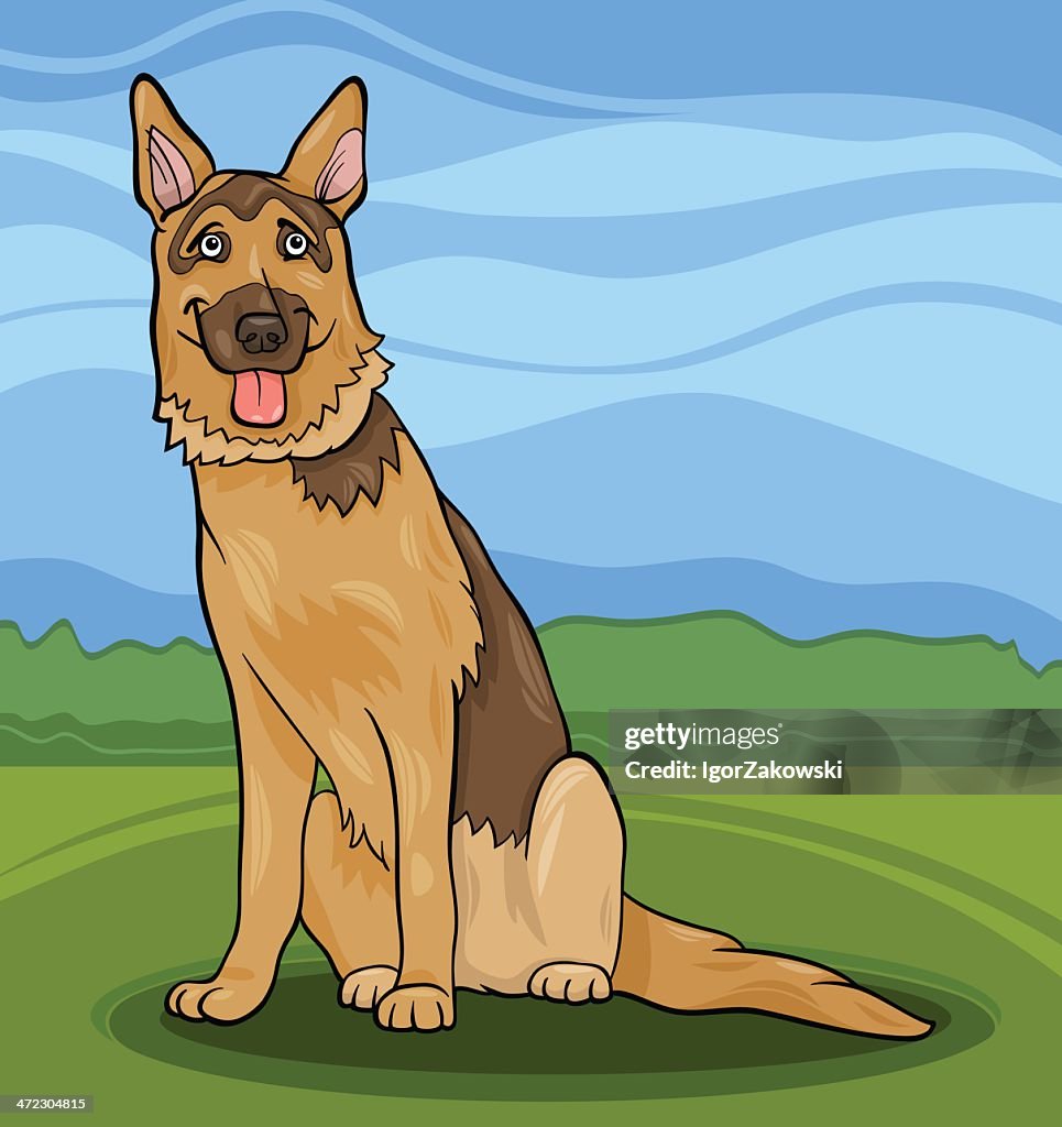 Ilustración De Dibujos Animados De Perro Pastor Alemán Ilustración de stock - Getty Images Ilustración De Dibujos Animados De Perro Pastor Alemán Ilustración de stock - Getty Images