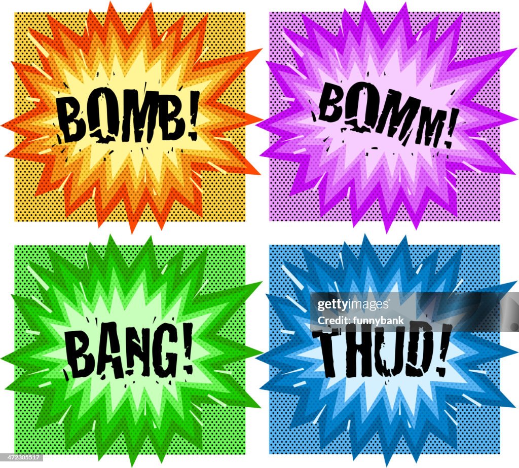 Cartoon Exploding Set High-Res Vector Graphic - Getty Images