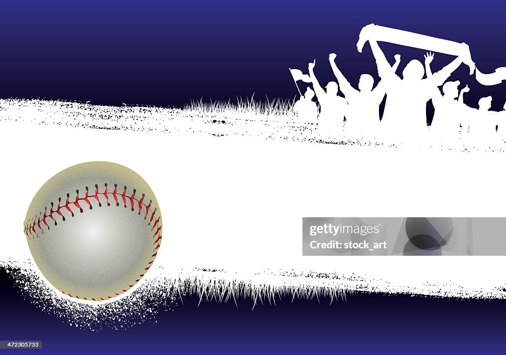Baseball Blue Background
