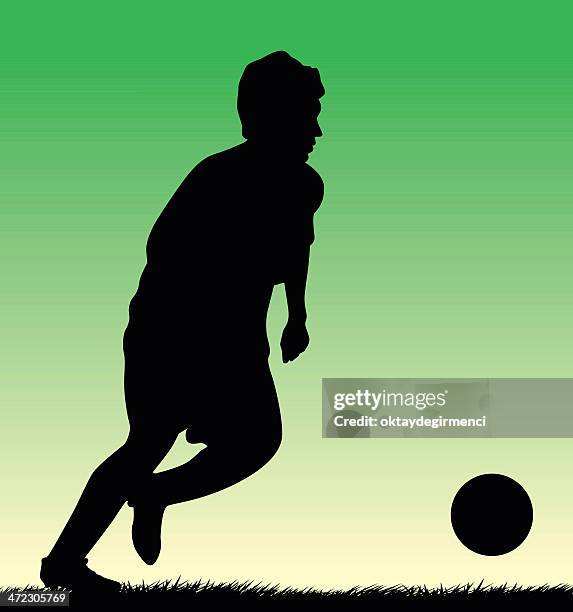 soccer player - moving past stock-grafiken, -clipart, -cartoons und -symbole