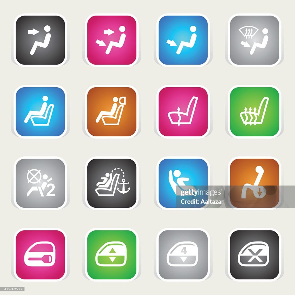 Multicolor Icons - Car Control Indicators