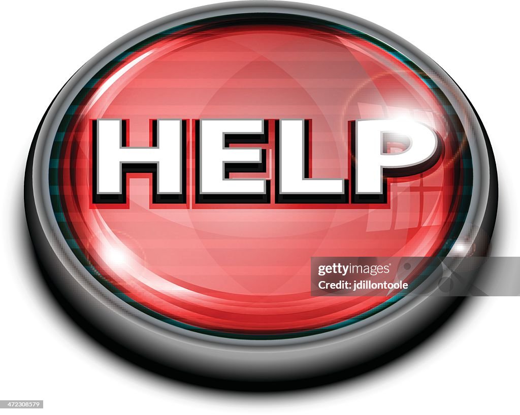 Help Button Rectangular Help Button Glass High-Res Vector Graphic - Getty Images