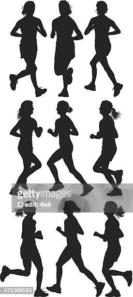 98点の走る 女 後ろイラスト素材 Getty Images