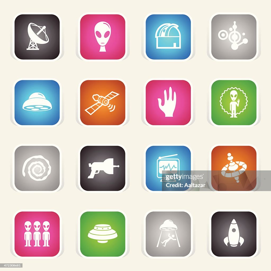 Multicolor Icons - UFO
