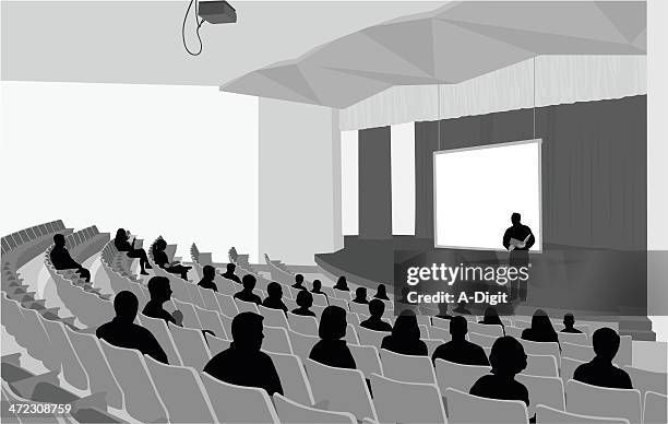 stage craft - auditorium stock illustrations
