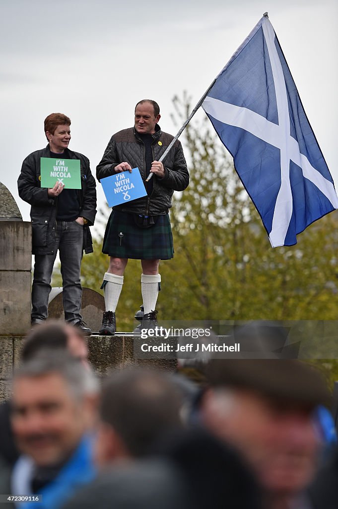 Nicola Sturgeon Completes Her Election Campaigning In Edinburgh