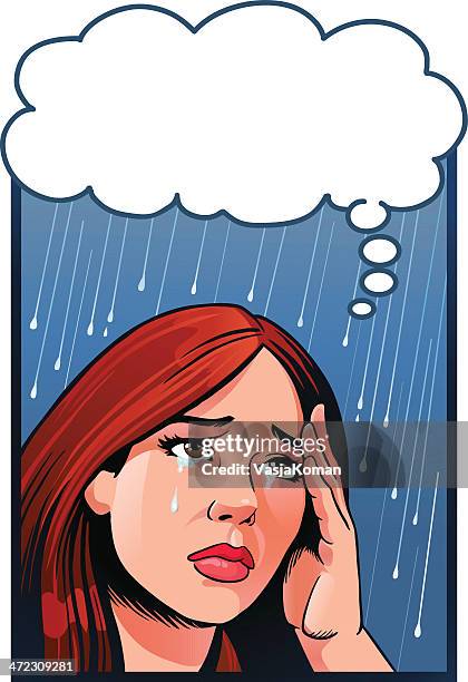 woman crying - cry baby cartoon stock illustrations