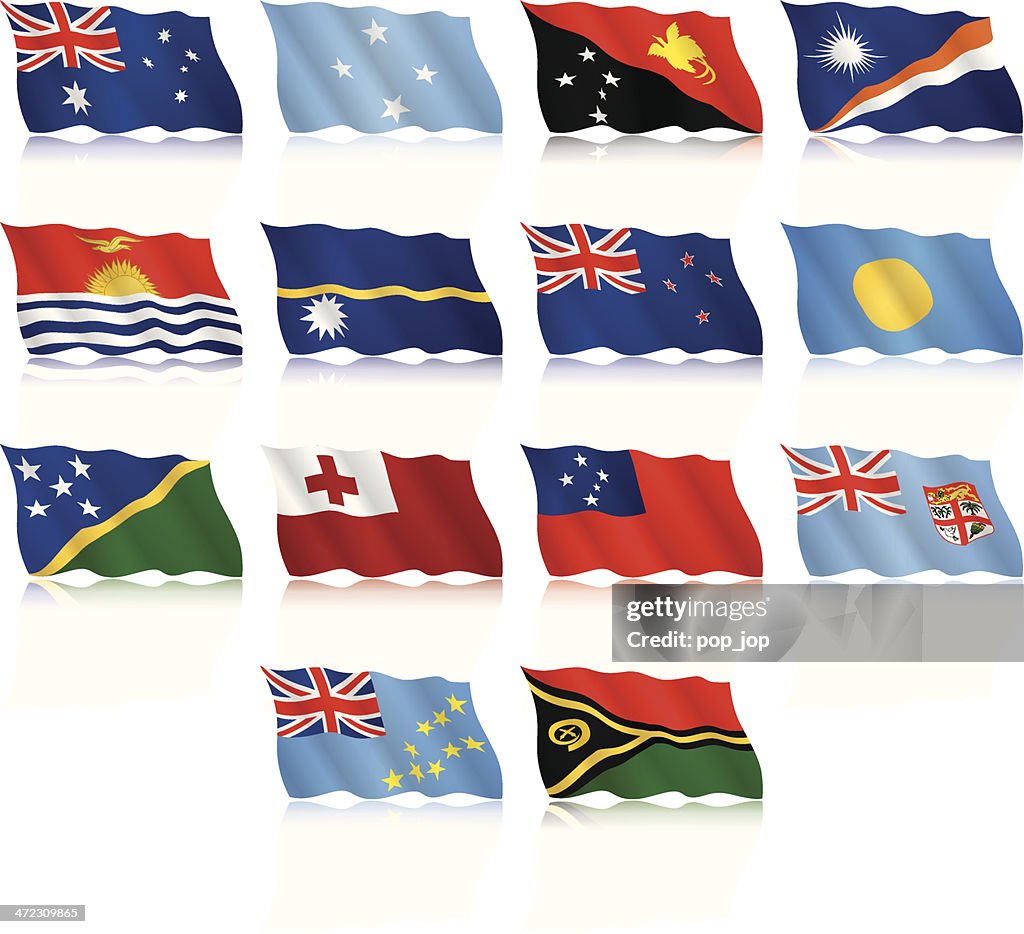 A Colecção de bandeiras da Austrália e Oceania