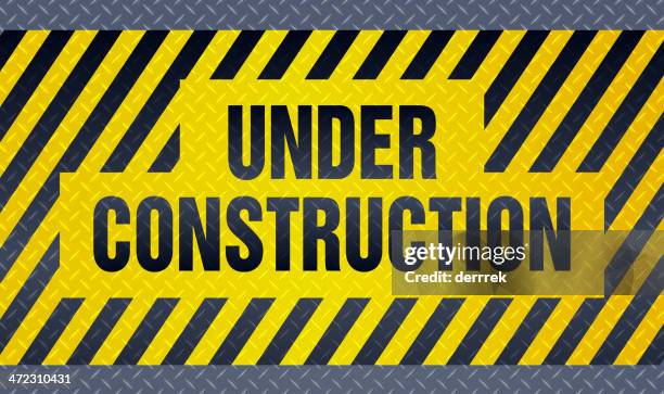 under construction sign - construction background stock illustrations