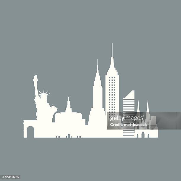 ilustrações, clipart, desenhos animados e ícones de horizonte de nova york - st patrick's cathedral manhattan