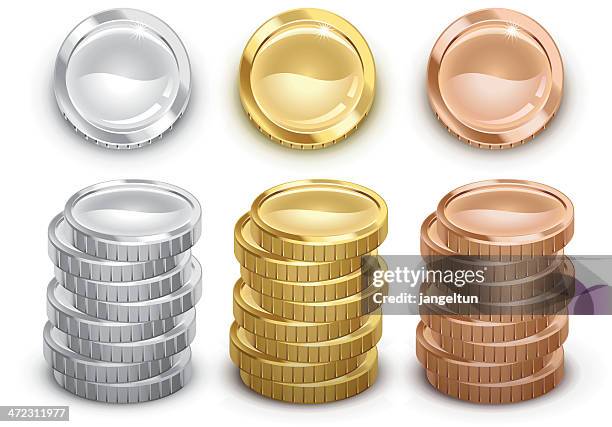 bildbanksillustrationer, clip art samt tecknat material och ikoner med coins - mynt