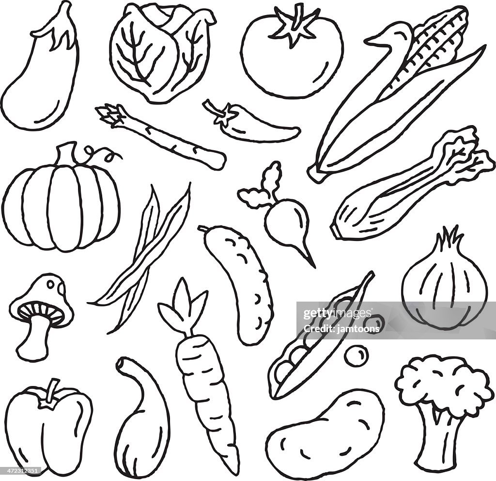 Vegetable Doodles