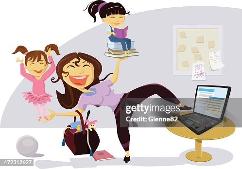 Busy Mom Multi-tasking Busy Mom Multi-tasking