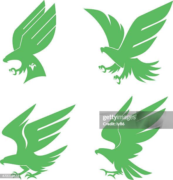 eagles - golden eagle stock illustrations