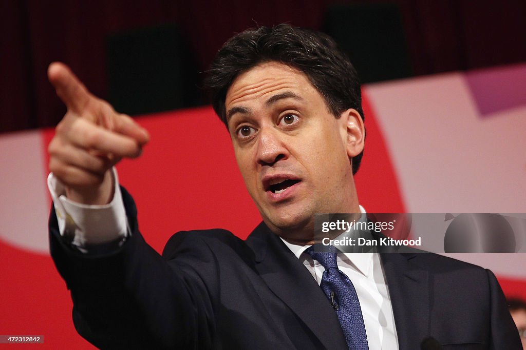 Ed Miliband Completes His Election Campaign In The North Of England