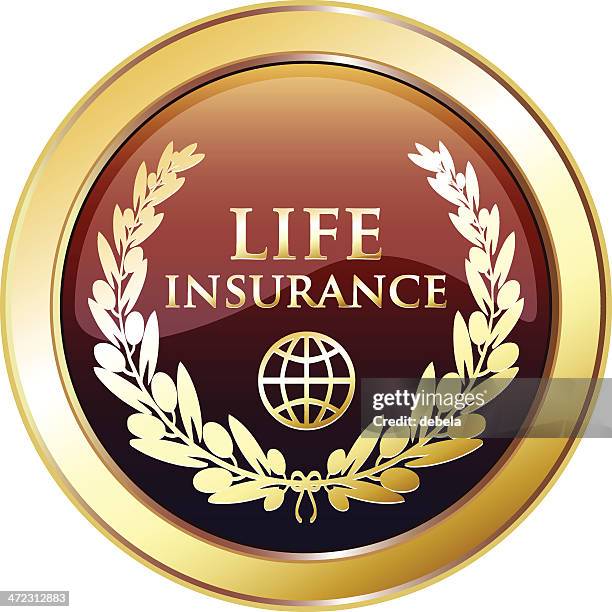 life insurance golden award - the golden globe awards stock illustrations