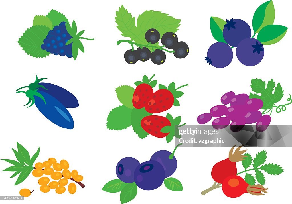 Berries set.