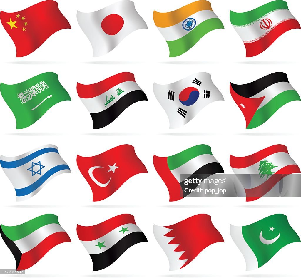 Flying Flags collection - Asia