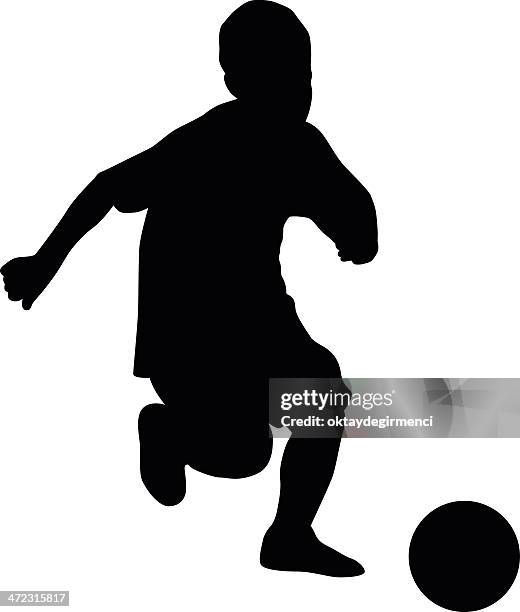 soccer player kids - soccer player vector stock illustrations