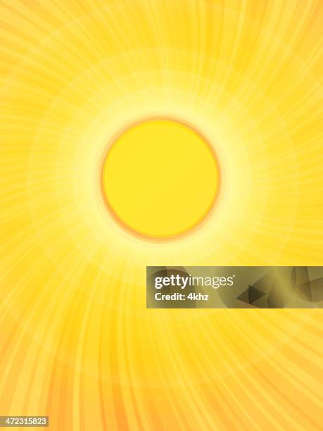 hot sun blazing light ray vector stock background - powerful abstract background stock illustrations
