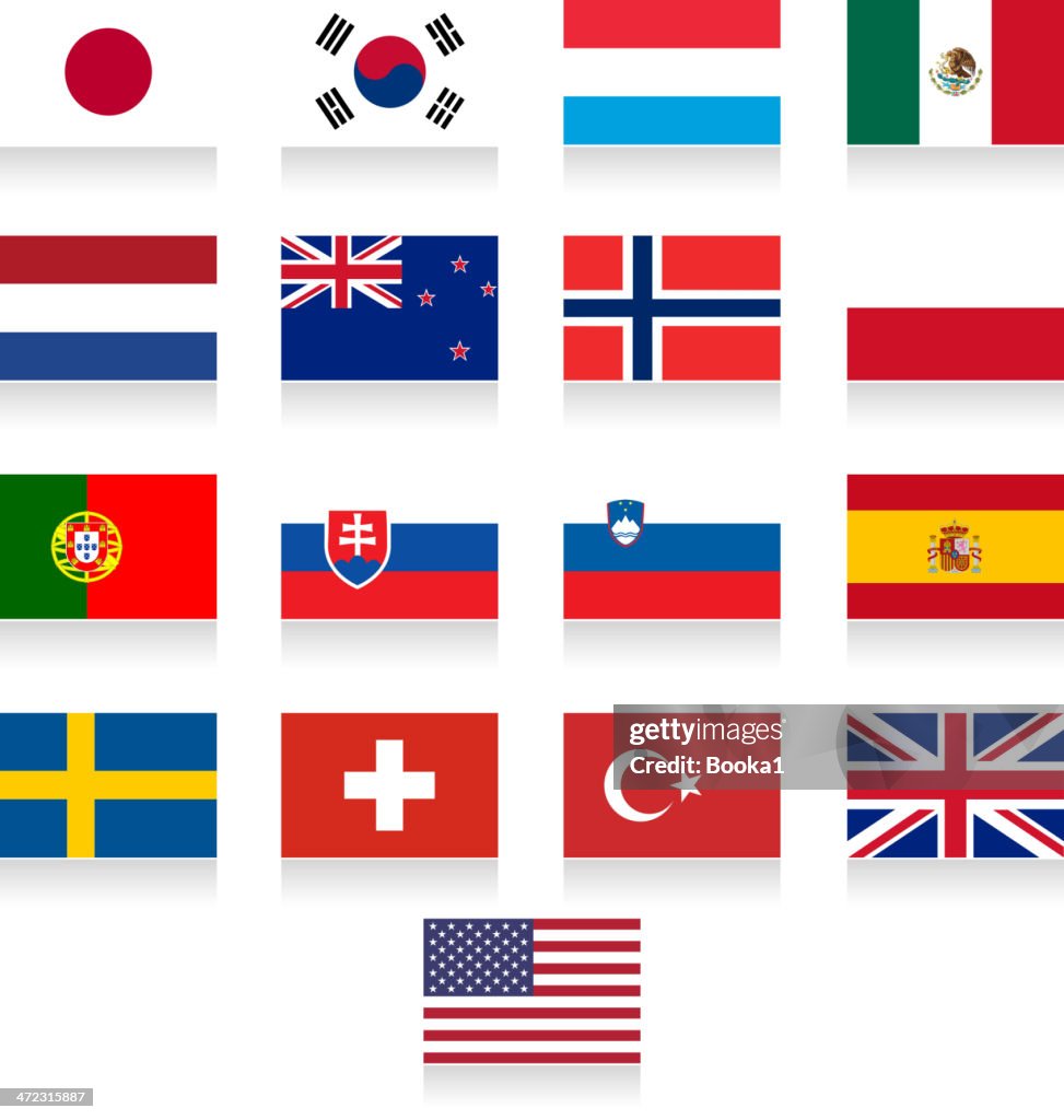 Organisation for Economic Co-operation and Development-OECD-Part 1-Flag Collection