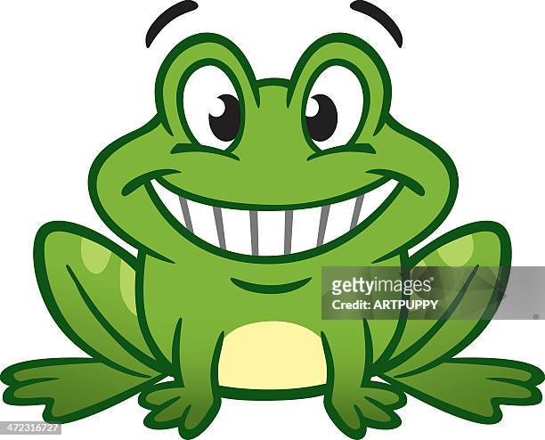 happy frog - bullfrog stock illustrations