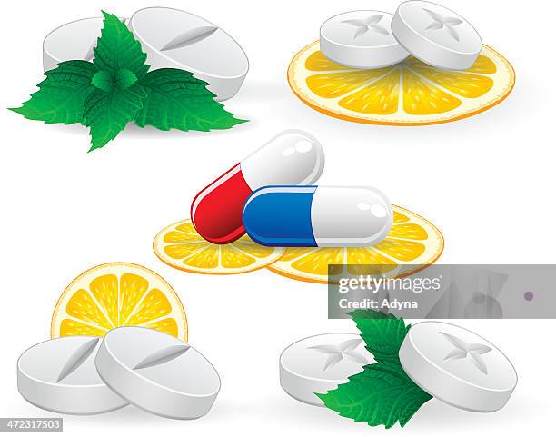 illustrations, cliparts, dessins animés et icônes de vitamines en cachets - poux