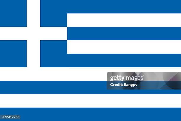 ilustraciones, imágenes clip art, dibujos animados e iconos de stock de bandera de grecia - bandera griega