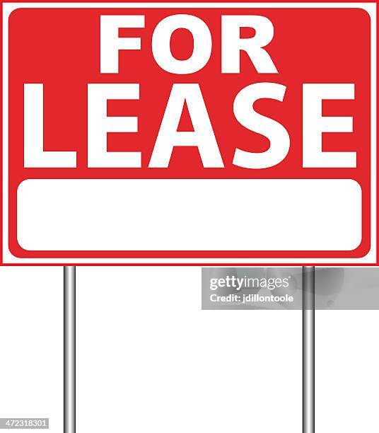 for lease sign - for lease sign stock illustrations