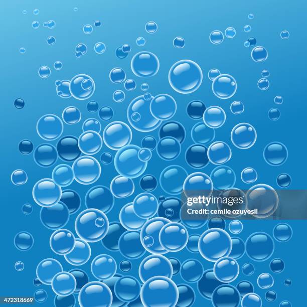 underwater bubbles - soap bubble background stock illustrations