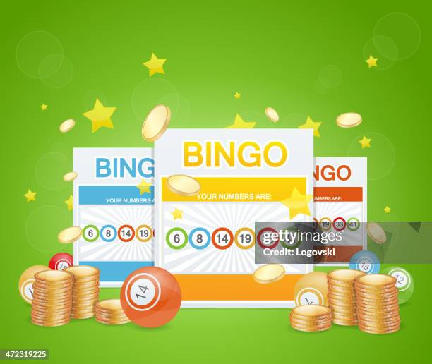 bingo - lottery stock illustrations