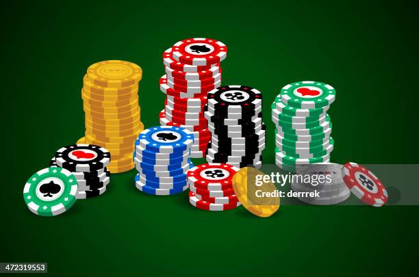 illustrations, cliparts, dessins animés et icônes de casino - jeton poker