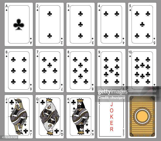 club suit playing cards - the queens club 幅插畫檔、美工圖案、卡通及圖標