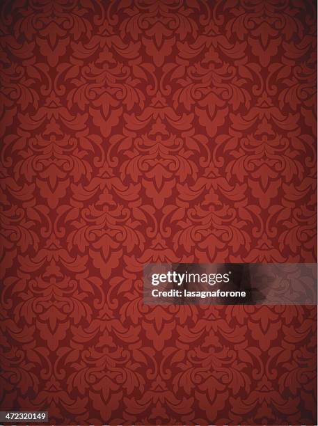 bildbanksillustrationer, clip art samt tecknat material och ikoner med damask seamless pattern - only two credits! - wallpaper classic