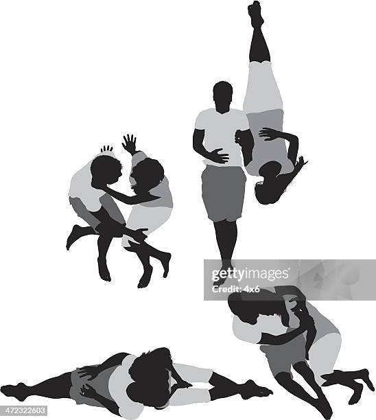 couple enjoying good time together - black and white couple stock illustrations