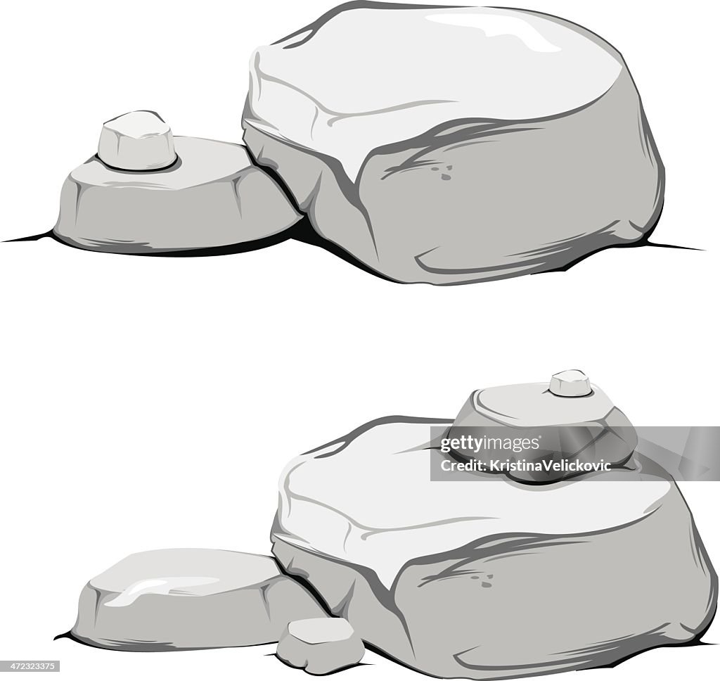 Vector Illustration Rocks Rocks High-Res Vector Graphic - Getty Images